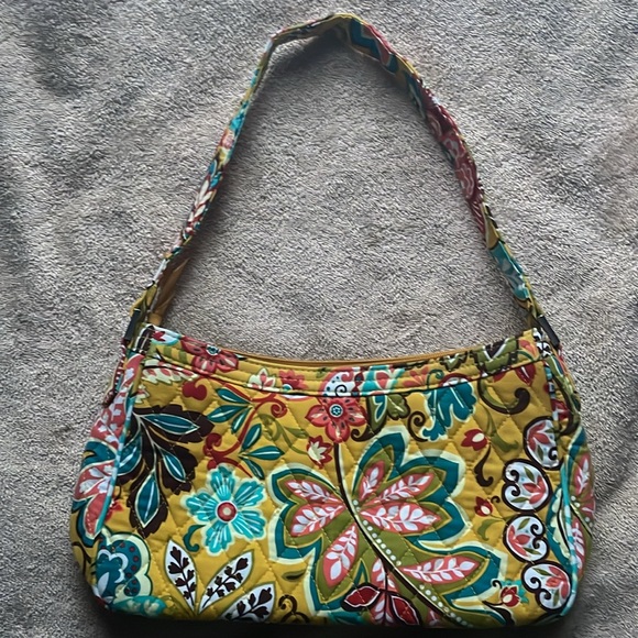 Vera Bradley Yellow/Aqua Purse - Picture 4 of 7